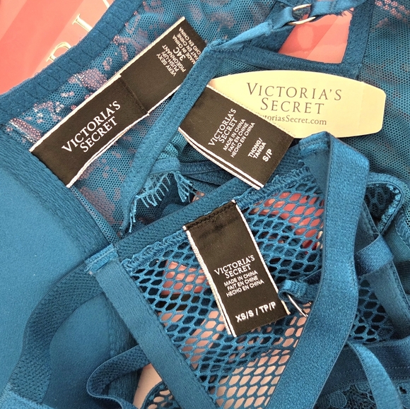 Victoria's Secret VTG Very Sexy Limited Edition Blue Rhinestone Lingerie Set NWT - Picture 8 of 16